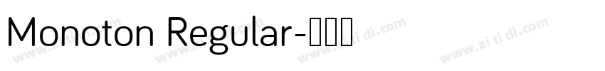 Monoton Regular字体转换
